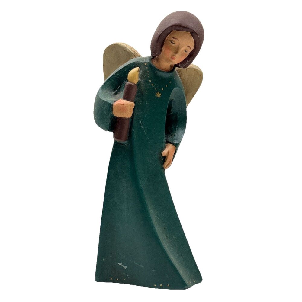 Vintage Angel holding candlestick - Made In USA